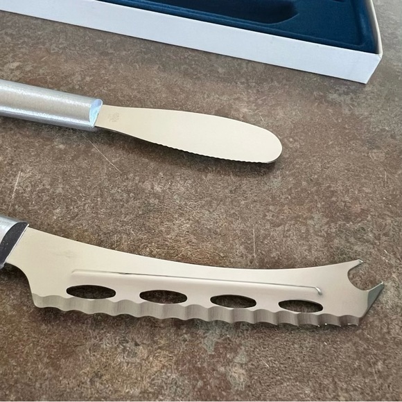 rada Kitchen Rada Cutlery Cheese Knife And Spreader Set Silver